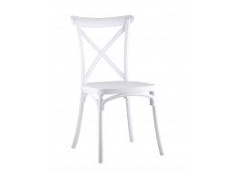 Стул Кроссбэк пластиковый белый