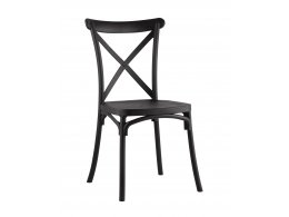 Стул Кроссбэк пластиковый черный