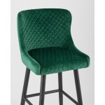 Стул барный Ститч велюр изумрудный