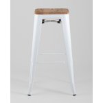 Стул барный TOLIX WOOD белый глянцевый