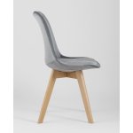 Стул FRANKFURT велюр серый