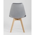 Стул FRANKFURT велюр серый