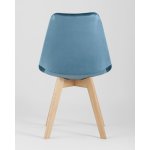 Стул FRANKFURT велюр синий