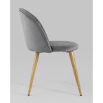 Стул Лион Страйпс велюр серый