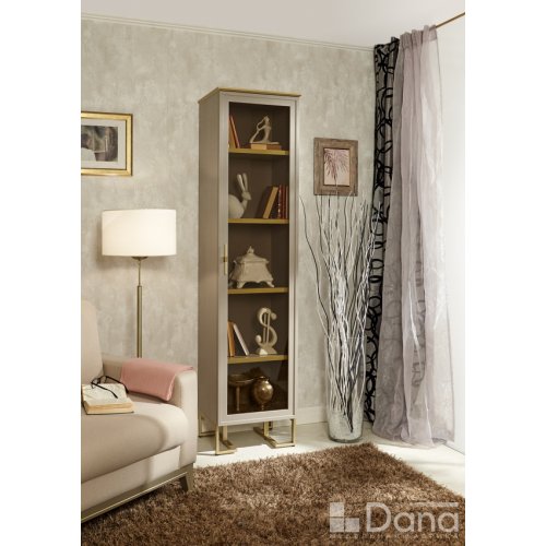 PALMARI P5280=БИБЛИОТЕКА 1 ДВ. ПОЛКИ ДСП 4 ШТ НА МЕТАЛЛИЧЕСКИХ НОЖКАХ