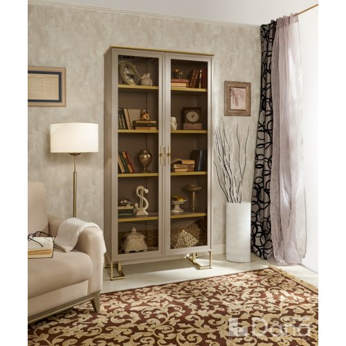 PALMARI P5300=БИБЛИОТЕКА 2 ДВ. ПОЛКИ ДСП 4 ШТ НА МЕТАЛЛИЧЕСКИХ НОЖКАХ