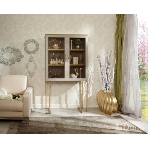 PALMARI P5320=БАР 2 ДВ. ПОЛКИ ДСП 2 ШТ, НА МЕТАЛЛИЧЕСКИХ НОЖКАХ