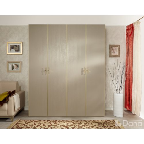 PALMARI P5630=ШКАФ 4 ДВ (С АЛЮМИНИЕВЫМ ПРОФИЛЕМ)