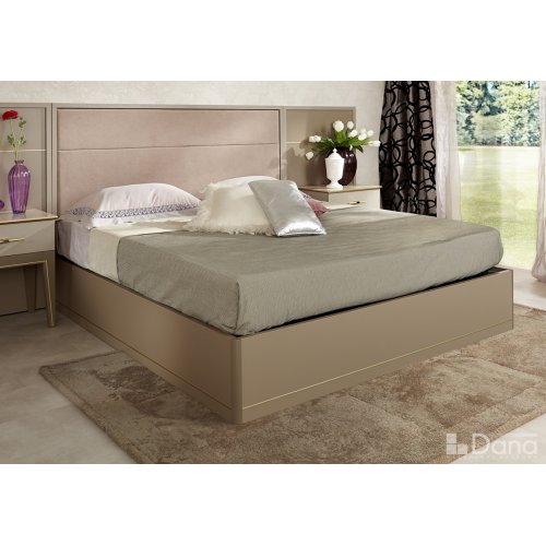 PALMARI P5730=КРОВАТЬ С МЯГКИМ ИЗГОЛОВЬЕМ БОКОВЫЕ ПАНЕЛИ С МОЛДИНГОМ