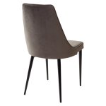 Стул NEPAL-P ГРАФИТ #14, велюр/ черный каркас М-City