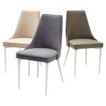 Стул NEPAL-P СЕРЫЙ #27, велюр/ белый каркас М-City