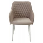 Стул BRANDY-X ЛАТТЕ #25 / белый каркас, велюр М-City