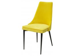 Стул NEPAL-P ЖЕЛТЫЙ #H19, велюр/ черный каркас М-City