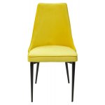 Стул NEPAL-P ЖЕЛТЫЙ #H19, велюр/ черный каркас М-City