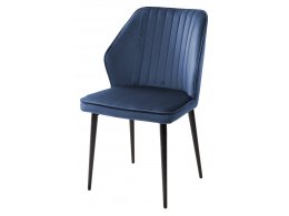 Стул SEATTLE-V СИНИЙ #29, велюр / черный каркас М-City