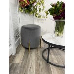 Пуф для гостиной RICE BLUVEL-14 GREY / GOLD М-City