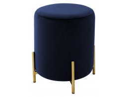 Пуф для гостиной RICE BLUVEL-86 NAVY BLUE / GOLD М-City