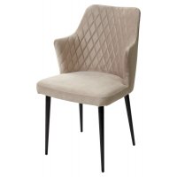 Стул HERMAN ЛАТТЕ #25, велюр / черный каркас М-City