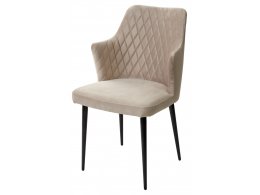 Стул HERMAN ЛАТТЕ #25, велюр / черный каркас М-City