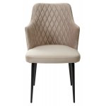 Стул HERMAN ЛАТТЕ #25, велюр / черный каркас М-City