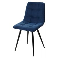 Стул CHILLI-Q синий #29, велюр / черный каркас, 4 шт/ 1 к, М-City