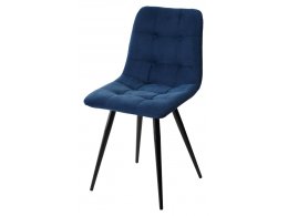 Стул CHILLI-Q синий #29, велюр / черный каркас, 4 шт/ 1 к, М-City