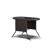 Прато плетеный стол из искусственного ротанга, цвет коричневый