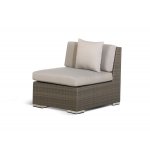 Беллуно модуль диванный прямой серо-коричневый