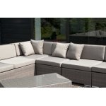 Беллуно модуль диванный прямой серо-коричневый