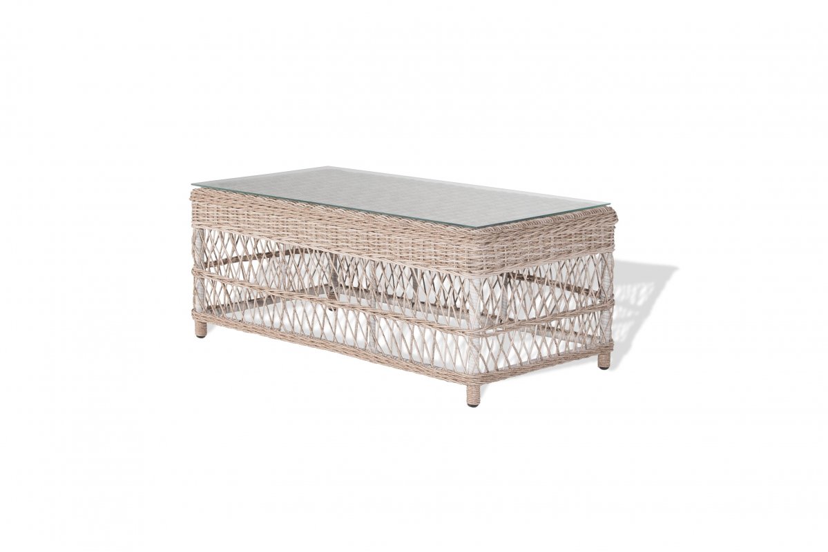 Гранд Латте стол журнальный из искусственного ротанга, цвет светло-серый