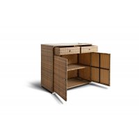 Мальта тумба плетеная из искусственного ротанга, цвет соломенный