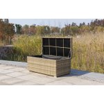 Порту сундук водонепроницаемый из искусственного ротанга, цвет соломенный