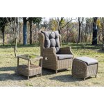 Форио столик кофейный из искусственного ротанга, цвет соломенный