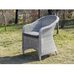 Равенна плетеное кресло из искусственного ротанга, цвет светло-серый