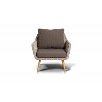 Прованс кресло из искусственного ротанга, цвет светло-серый