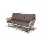 Прованс диван из искусственного ротанга трехместный, цвет светло-серый