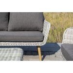 Прованс диван из искусственного ротанга трехместный, цвет светло-серый