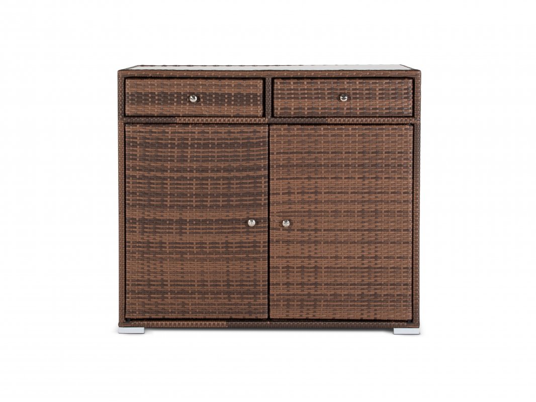 Мальта тумба плетеная из искусственного ротанга, цвет коричневый