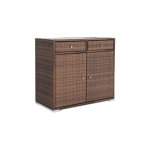 Мальта тумба плетеная из искусственного ротанга, цвет коричневый