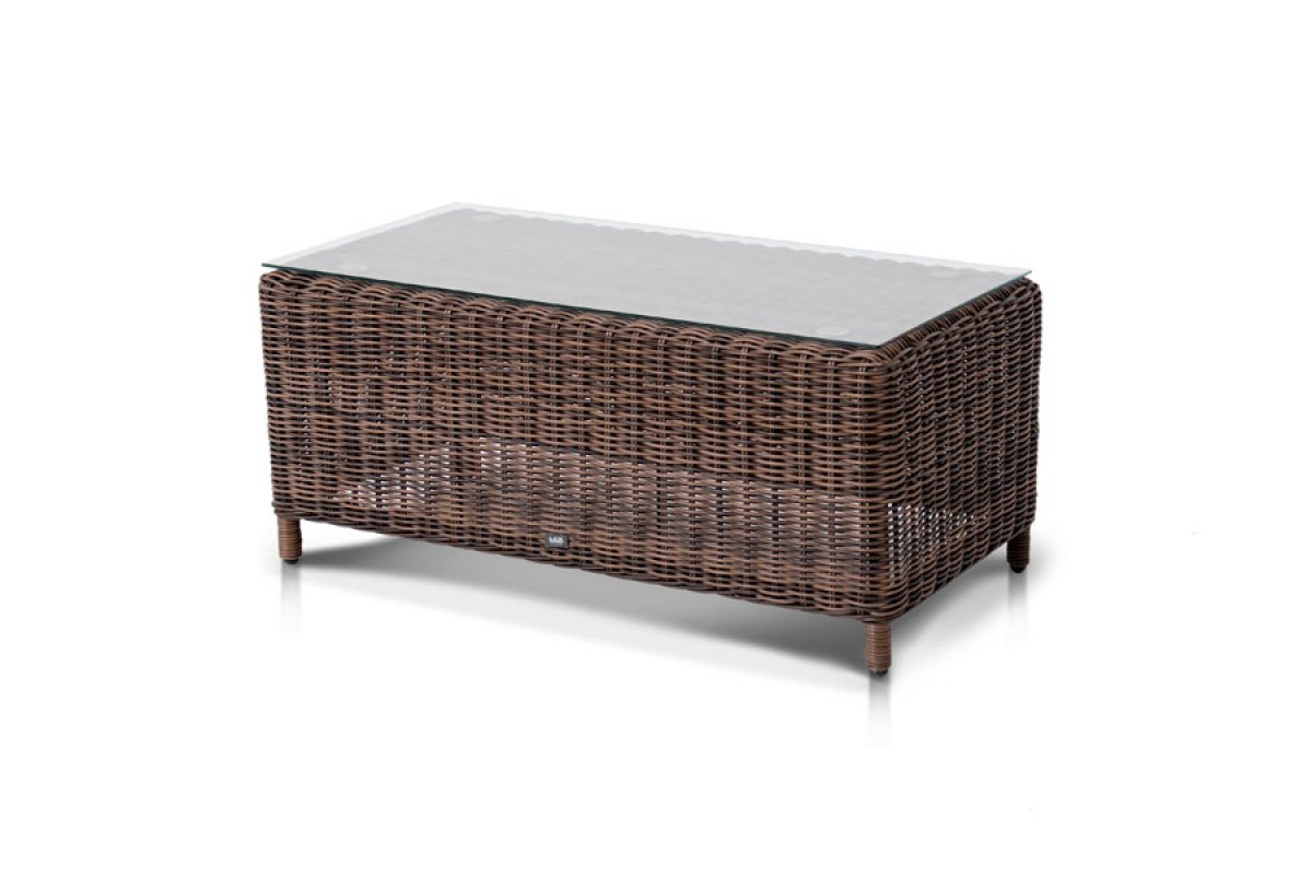 Макиато столик журнальный из искусственного ротанга, цвет коричневый