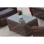 Макиато столик журнальный из искусственного ротанга, цвет коричневый