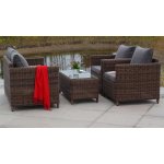 Макиато столик журнальный из искусственного ротанга, цвет коричневый