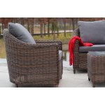 Кон Панна кресло из искусственного ротанга, цвет коричневоe