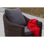 Кон Панна кресло из искусственного ротанга, цвет коричневоe