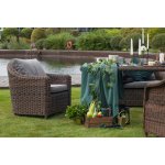 Кон Панна кресло из искусственного ротанга, цвет коричневоe