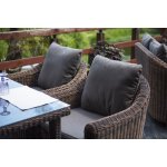 Кон Панна кресло из искусственного ротанга, цвет коричневоe