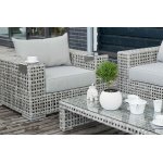 Тито лаунж-зона плетеная из искусственного ротанга Тито лаунж-зона плетеная из искусственного ротанга