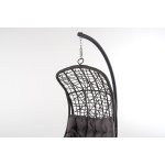 Виши подвесное кресло из искусственного ротанга, цвет коричневый