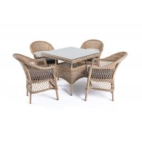 Сицилия обеденная группа плетеная из искусственного ротанга