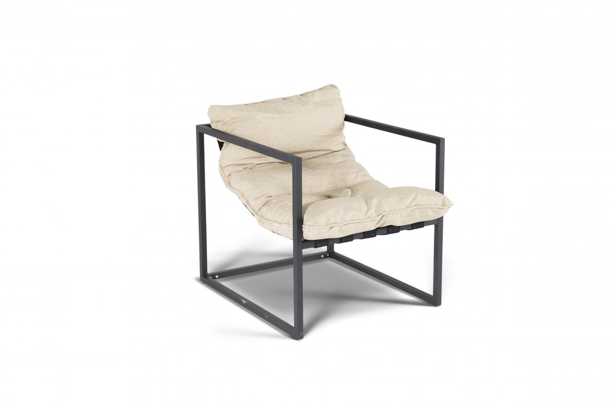 Лион кресло садовое, цвет черный